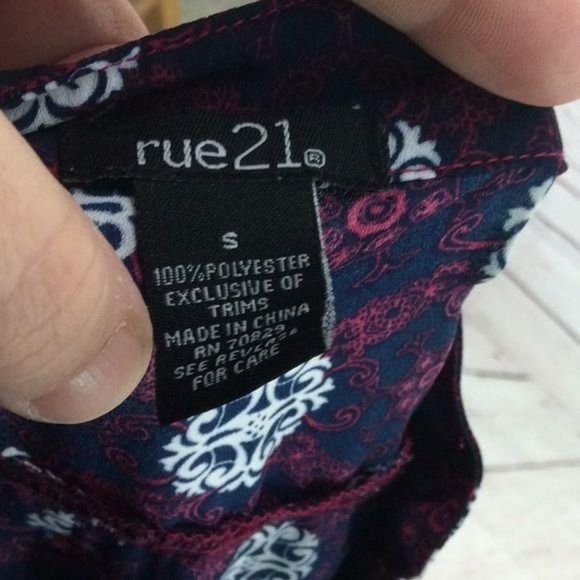 Rue 21 3/4 sleeve tunic button‎ down small shirt - Picture 8 of 8